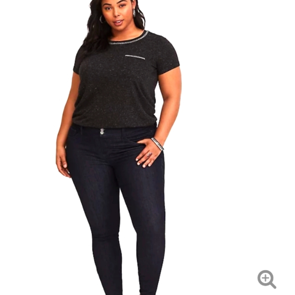 Torrid Women's Blouse Crew Neck 3X Top T-Shirt
